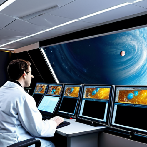 Home 4 Exoplanet Discovery**
"An artist's rendering of a newly discovered exoplanet orbiting a distant star, potentially habitable zone, with swirling clouds and blue oceans, seen through a powerful space telescope. Scientists in lab coats analyze data on computer screens in the foreground. Fully clothed, professional environment, safe for work, appropriate content, perfect anatomy, correct proportions, family-friendly, high resolution."
**